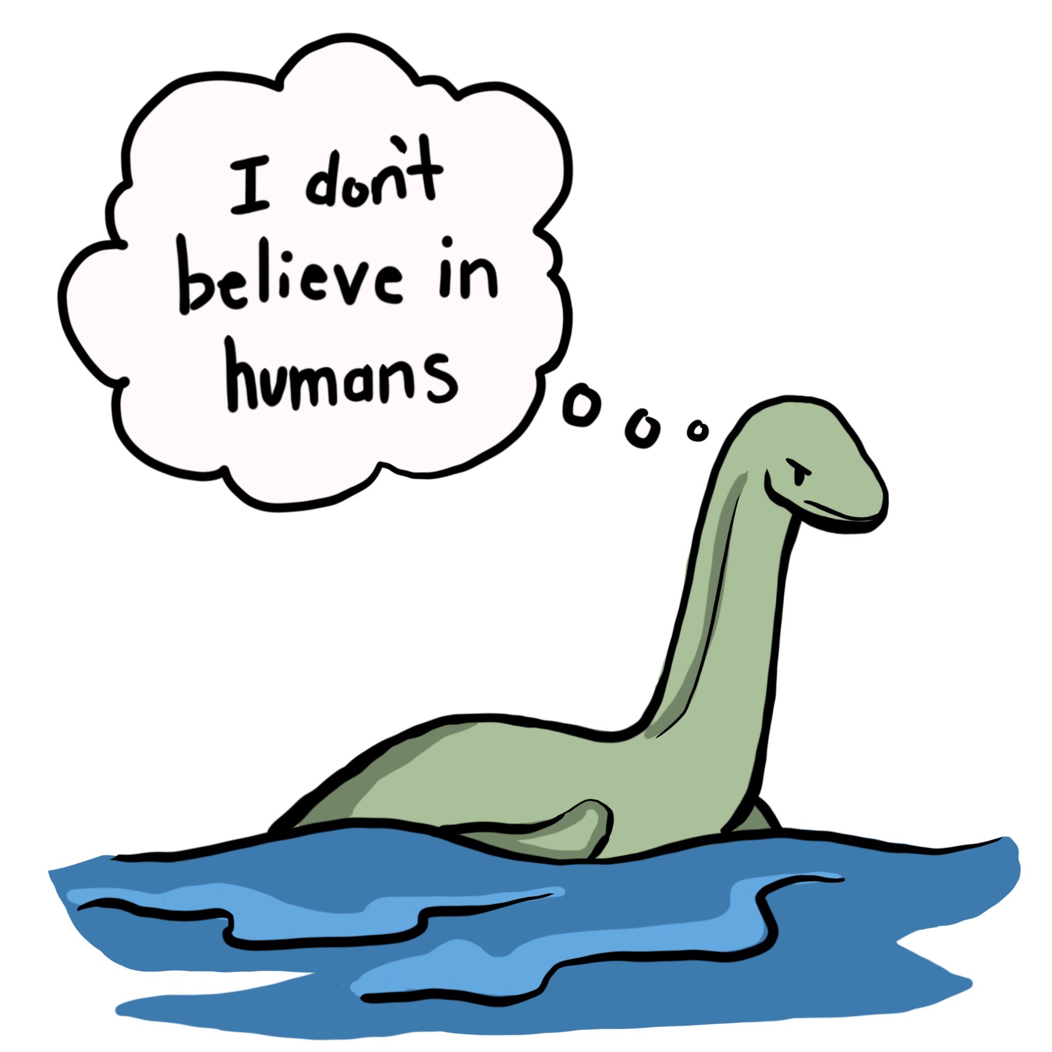 Illustration of the Loch Ness Monster