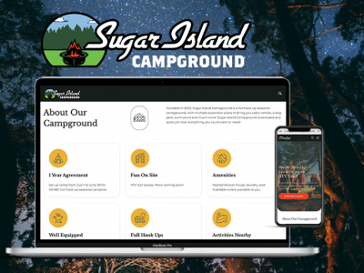 Sugar Island Campground Website