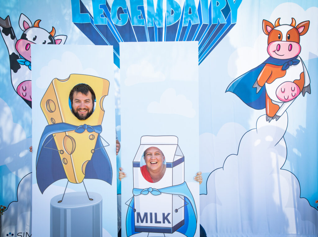 Dairyfest Cutouts and backdrop for photos