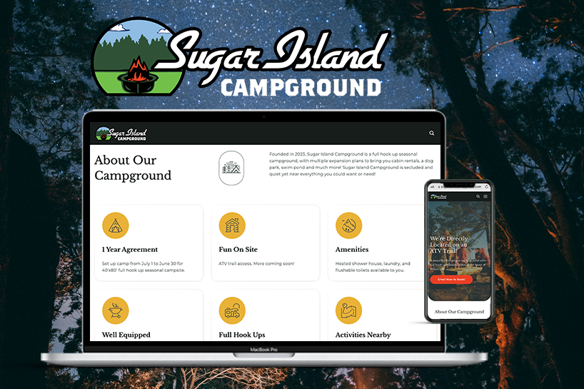 Sugar Island Campground Website