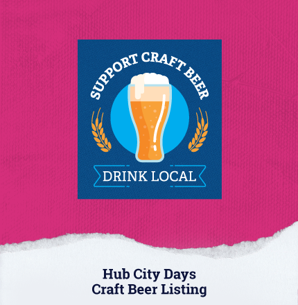 Hub City Days 2023 Craft Beer Listing