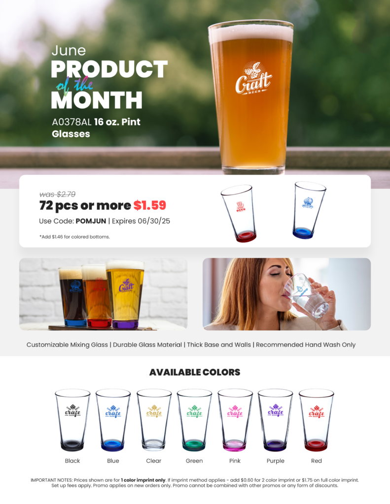16 oz Pint Glasses